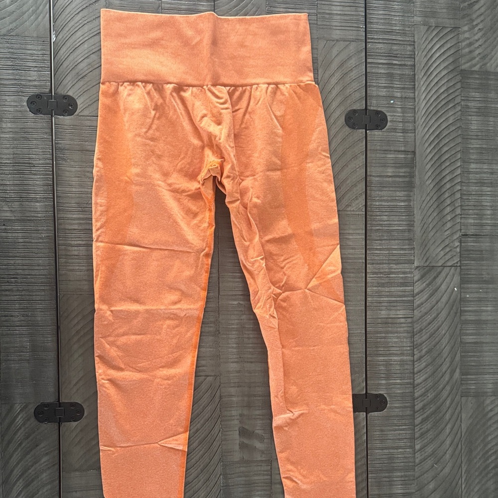 NVGTN Orange Contour Seamless Leggings